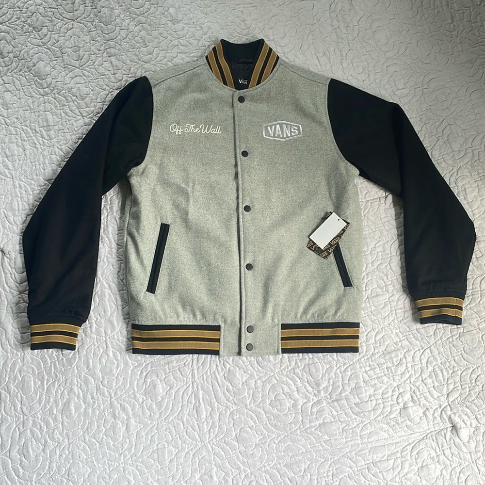 VANS OFF THE WALL CHECKERBOARD RESEARCH VARSITY JACKET